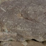 Names in Independence Rock, Wyoming