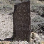 Stone monument to commemorate the first two white women to cross the continental divide